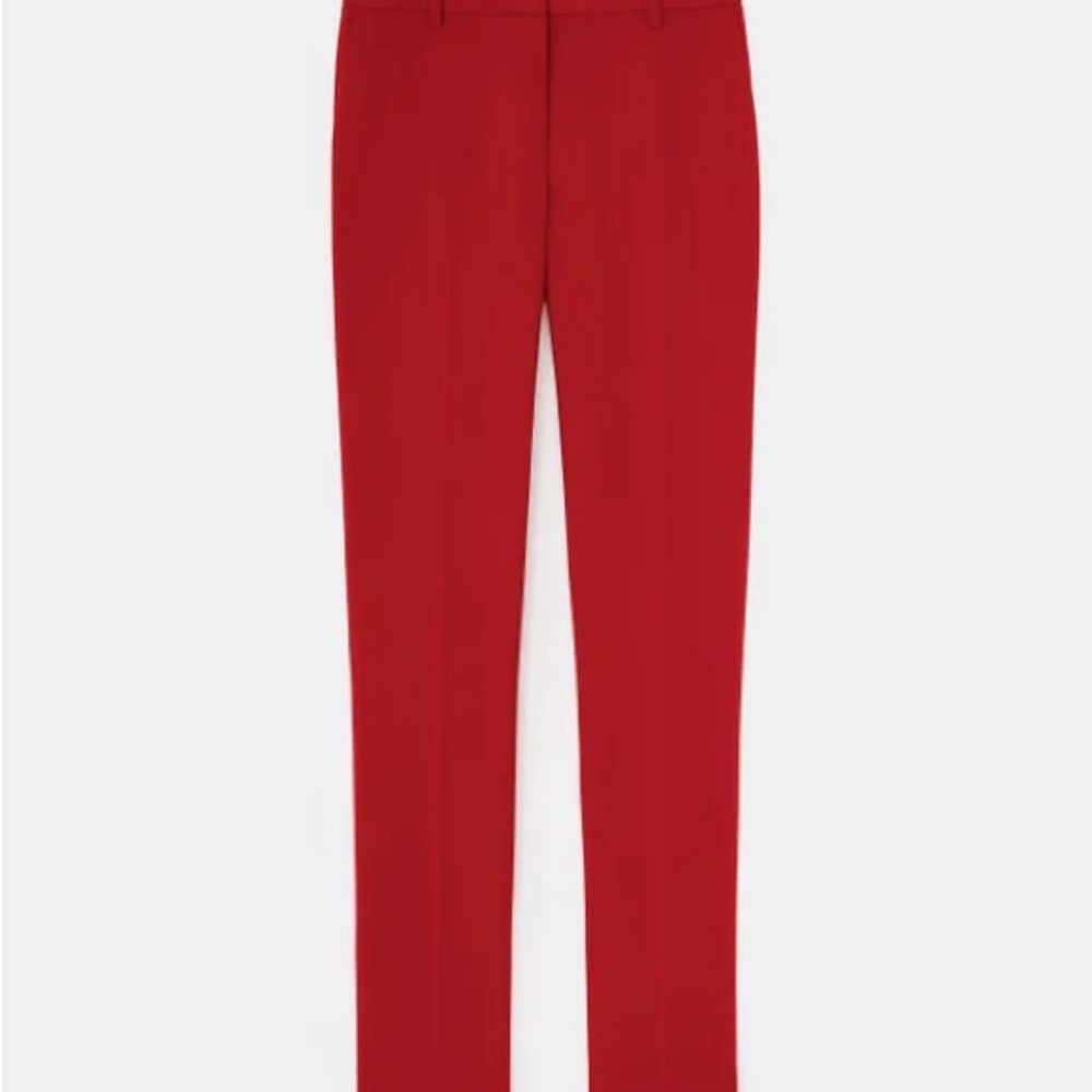 Lafayette 148 Women's Purple Clinton Finesse Crepe Ankle Pants Size 10 - Picture 2 of 8